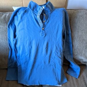 Banana Republic tall snap neck Henley pullover